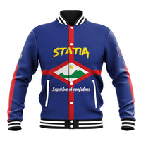 Personalised Statia Baseball Jacket Sint Eustatius Coat Of Arms