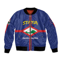 Personalised Statia Bomber Jacket Sint Eustatius Coat Of Arms