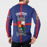 Personalised Statia Button Sweatshirt Sint Eustatius Coat Of Arms