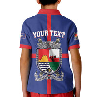 Personalised Statia Kid Polo Shirt Sint Eustatius Coat Of Arms