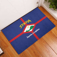 Statia Rubber Doormat Sint Eustatius Coat Of Arms - Wonder Print Shop