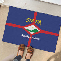 Statia Rubber Doormat Sint Eustatius Coat Of Arms - Wonder Print Shop