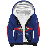 Personalised Statia Sherpa Hoodie Sint Eustatius Coat Of Arms - Wonder Print Shop