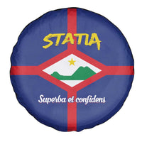 Statia Spare Tire Cover Sint Eustatius Coat Of Arms - Wonder Print Shop