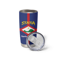 Personalised Statia Tumbler Cup Sint Eustatius Coat Of Arms - Wonder Print Shop