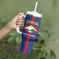 Personalised Statia Tumbler With Handle Sint Eustatius Coat Of Arms - Wonder Print Shop