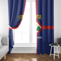 Statia Window Curtain Sint Eustatius Coat Of Arms - Wonder Print Shop