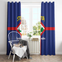 Statia Window Curtain Sint Eustatius Coat Of Arms - Wonder Print Shop