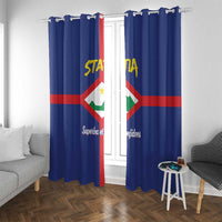 Statia Window Curtain Sint Eustatius Coat Of Arms - Wonder Print Shop