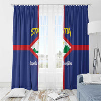 Statia Window Curtain Sint Eustatius Coat Of Arms - Wonder Print Shop