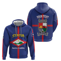 Personalised Statia Zip Hoodie Sint Eustatius Coat Of Arms - Wonder Print Shop