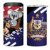 Personalised Australia Kangaroo Koala Together 4 in 1 Can Cooler Tumbler Special Edition