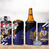 Personalised Australia Kangaroo Koala Together 4 in 1 Can Cooler Tumbler Special Edition