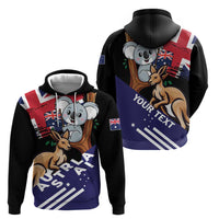 Personalised Australia Kangaroo Koala Together Hoodie Special Edition