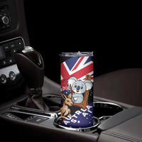 Personalised Australia Kangaroo Koala Together Skinny Tumbler Special Edition - Wonder Print Shop