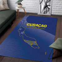 Curacao Football Area Rug La Familia Azul Go Champion