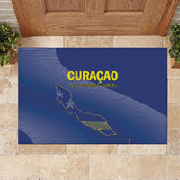Curacao Football Rubber Doormat La Familia Azul Go Champion
