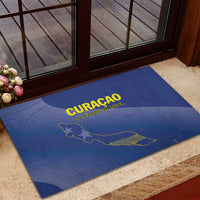 Curacao Football Rubber Doormat La Familia Azul Go Champion
