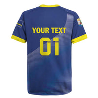 Custom Curacao Football Rugby Jersey La Familia Azul Go Champion
