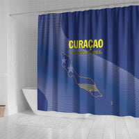 Curacao Football Shower Curtain La Familia Azul Go Champion