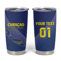 Custom Curacao Football Tumbler Cup La Familia Azul Go Champion