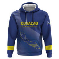 Custom Curacao Football Zip Hoodie La Familia Azul Go Champion