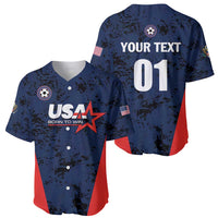 Custom USA Soccer Team Baseball Jersey Born To Win