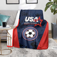 USA Soccer Team Blanket Born To Win
