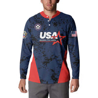Custom USA Soccer Team Button Sweatshirt Born To Win