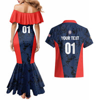 Custom USA Soccer Team Couples Matching Mermaid Dress and Hawaiian Shirt Born To Win