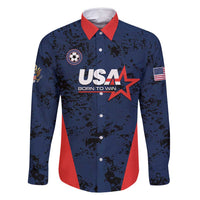 Custom USA Soccer Team Family Matching Mermaid Dress and Hawaiian Shirt Born To Win