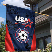 USA Soccer Team Garden Flag Born To Win