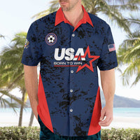 Custom USA Soccer Team Hawaiian Shirt Born To Win