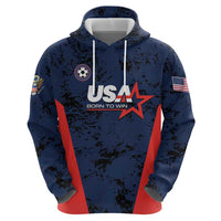 Custom USA Soccer Team Hoodie Born To Win