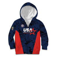 Custom USA Soccer Team Kid Hoodie Born To Win