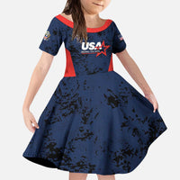 Custom USA Soccer Team Kid Short Sleeve Dress Born To Win