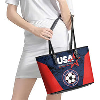 USA Soccer Team Leather Tote Bag Born To Win