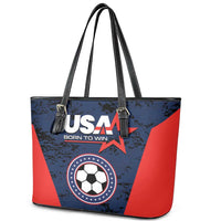 USA Soccer Team Leather Tote Bag Born To Win