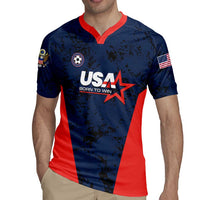Custom USA Soccer Team Rugby Jersey Born To Win