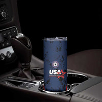 Custom USA Soccer Team Skinny Tumbler Born To Win