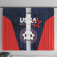 USA Soccer Team Window Curtain Born To Win
