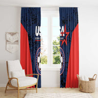 USA Soccer Team Window Curtain Born To Win