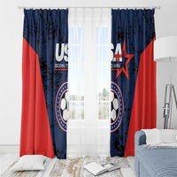 USA Soccer Team Window Curtain Born To Win