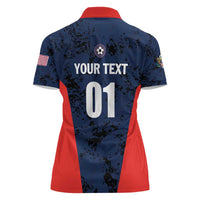 Custom USA Soccer Team Women Polo Shirt Born To Win