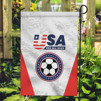 USA Soccer Team Garden Flag Red All Over