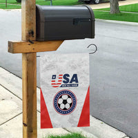 USA Soccer Team Garden Flag Red All Over
