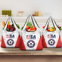 USA Soccer Team Grocery Bag Red All Over