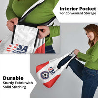 USA Soccer Team Grocery Bag Red All Over