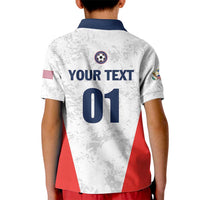 Custom USA Soccer Team Kid Polo Shirt Red All Over