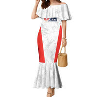Custom USA Soccer Team Mermaid Dress Red All Over